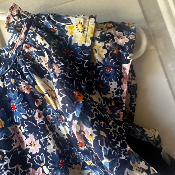 Women's Loft short sleeve multicolored flower print Top. Size XSP.. - Picture 9 of 13